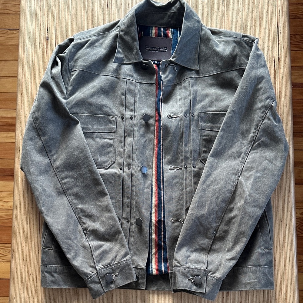 Freenote Cloth Riders Jacket Waxed Canvas